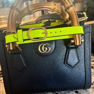 Gucci Bamboo Bag Shapers - Neon Yellow (Diana, 1947)
